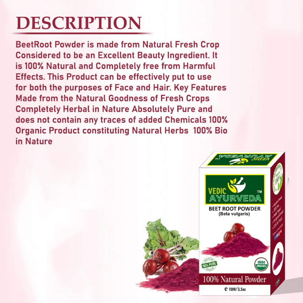 VedicAyurveda BeetRoot Powder | Grocsy