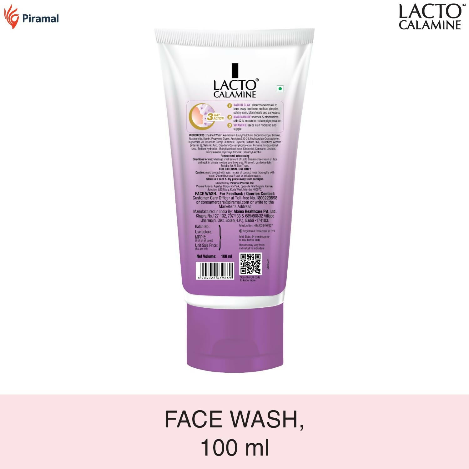 Lacto Calamine Face Wash For Oily Skin | Grocsy