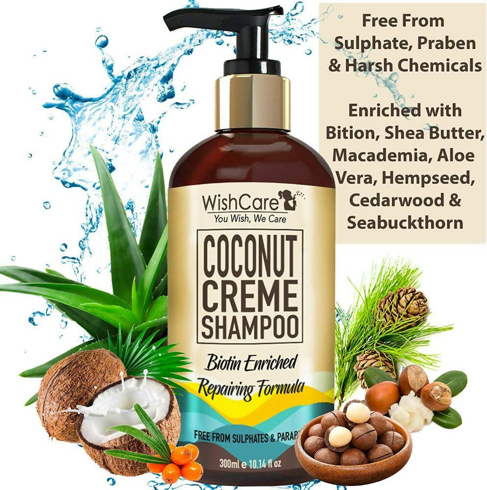 Wishcare Coconut Crème Shampoo | Grocsy