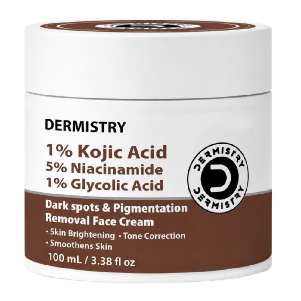 Dermistry 1% Kojic Acid 5% Niacinamide Glowing Skin Face Cream | Grocsy