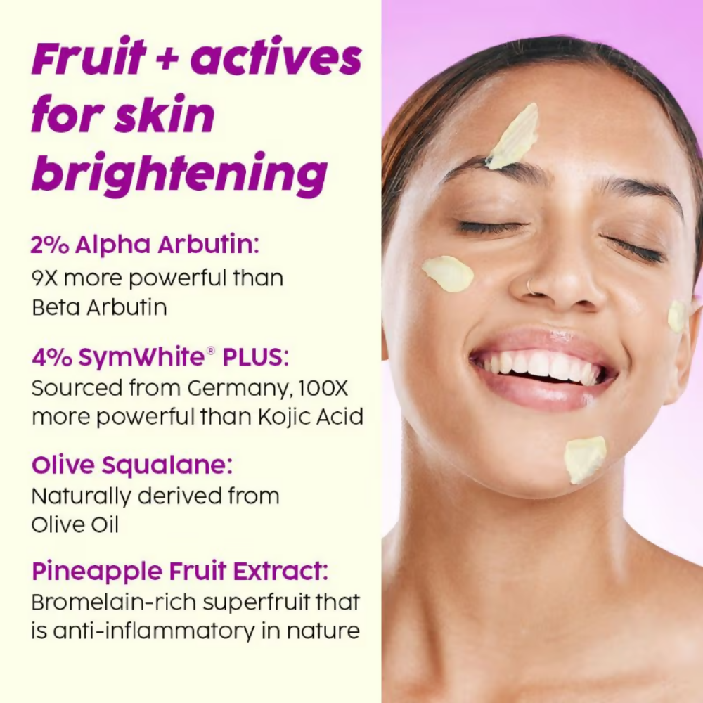 PLIX The Plant Fix 2% Alpha Arbutin Pineapple Moisturizer With SymWhite PLUS For Hyperpigmentation & Dark Spots | Grocsy