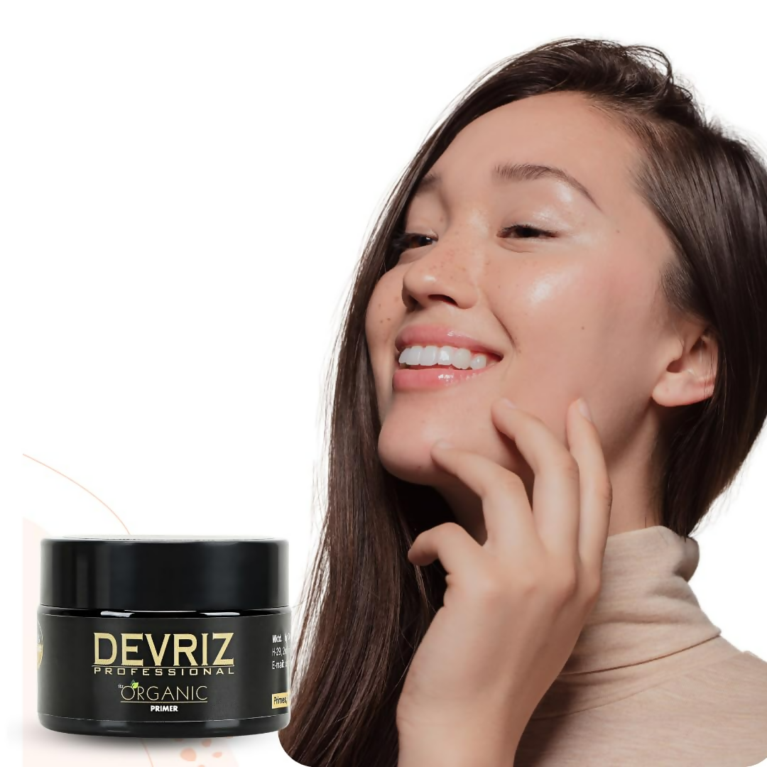 Devriz Professional Organic Long Lasting Makeup Primer Oily Dry and Combination Skin Types | Grocsy