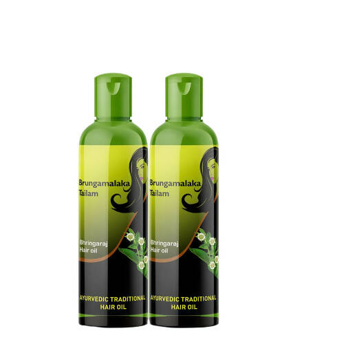 Bello Herbals Brungamalaka Tailam (Bhringaraj Hair Oil) | Grocsy