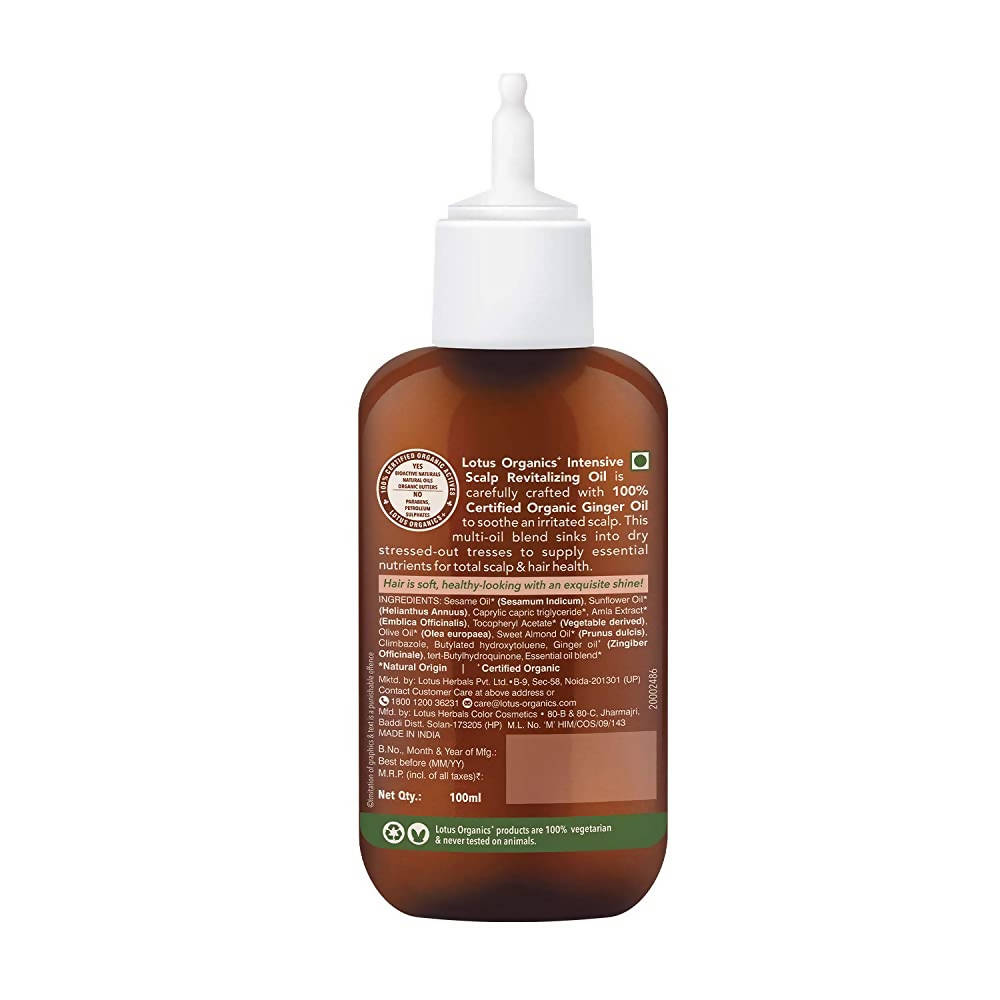 Lotus Organics+ Intensive Scalp Revitalizing Oil | Grocsy