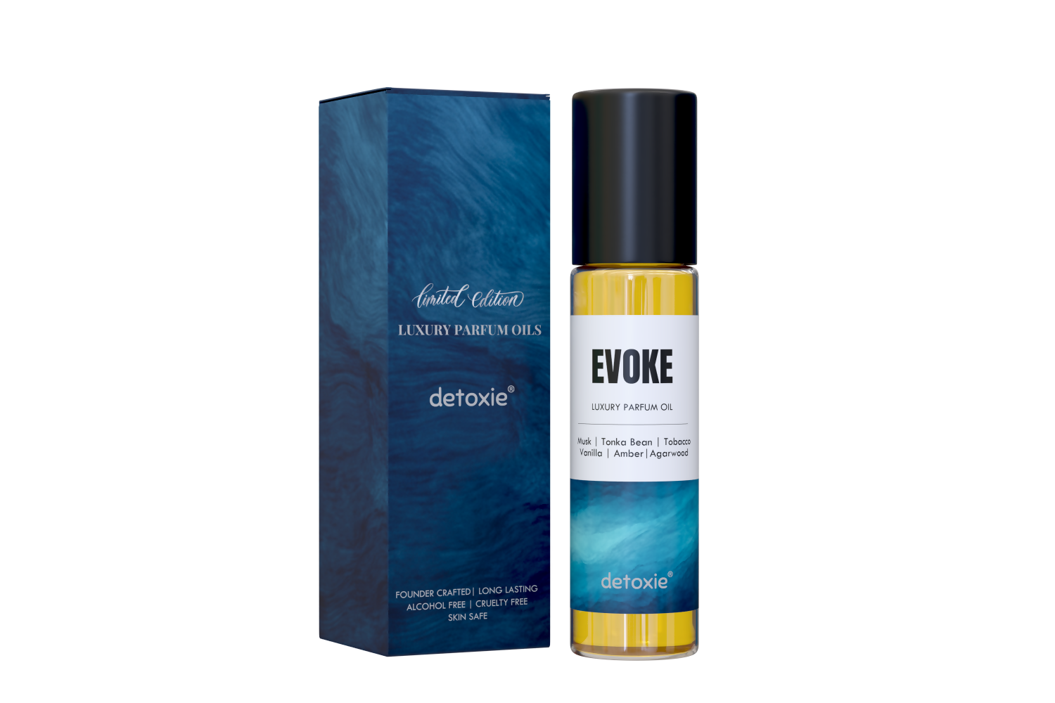 Detoxie Evoke - Luxury Parfum Oil (Attar) Non-Alcoholic | Grocsy