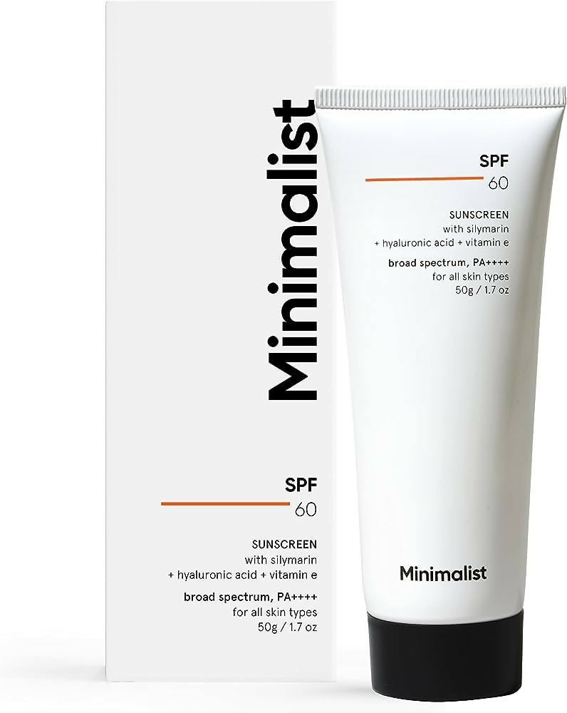 Minimalist Sunscreen SPF 60 PA ++++ For Sensitive Skin Broad Spectrum Sunscreen With Potent Antioxidants & Advanced Filters | Grocsy