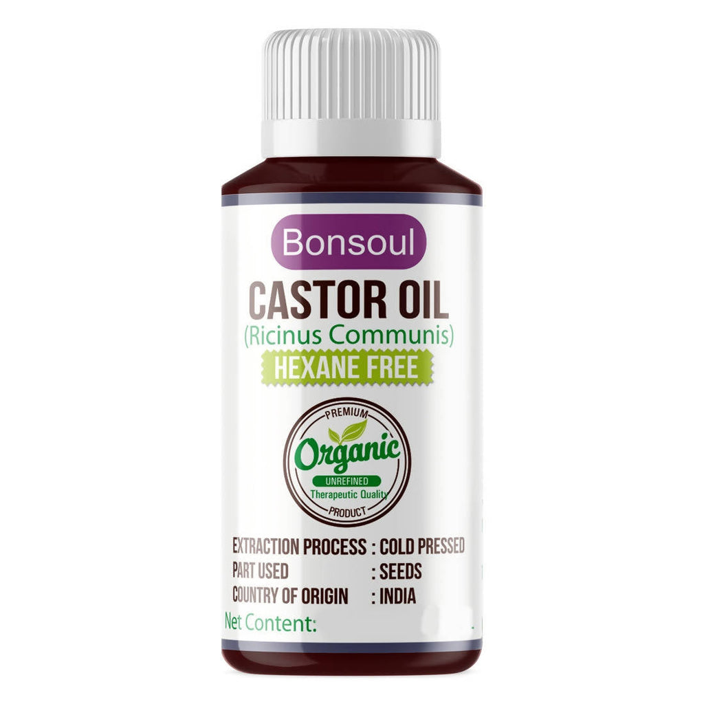 Bonsoul Castor Carrier Oil Hexane Free | Grocsy