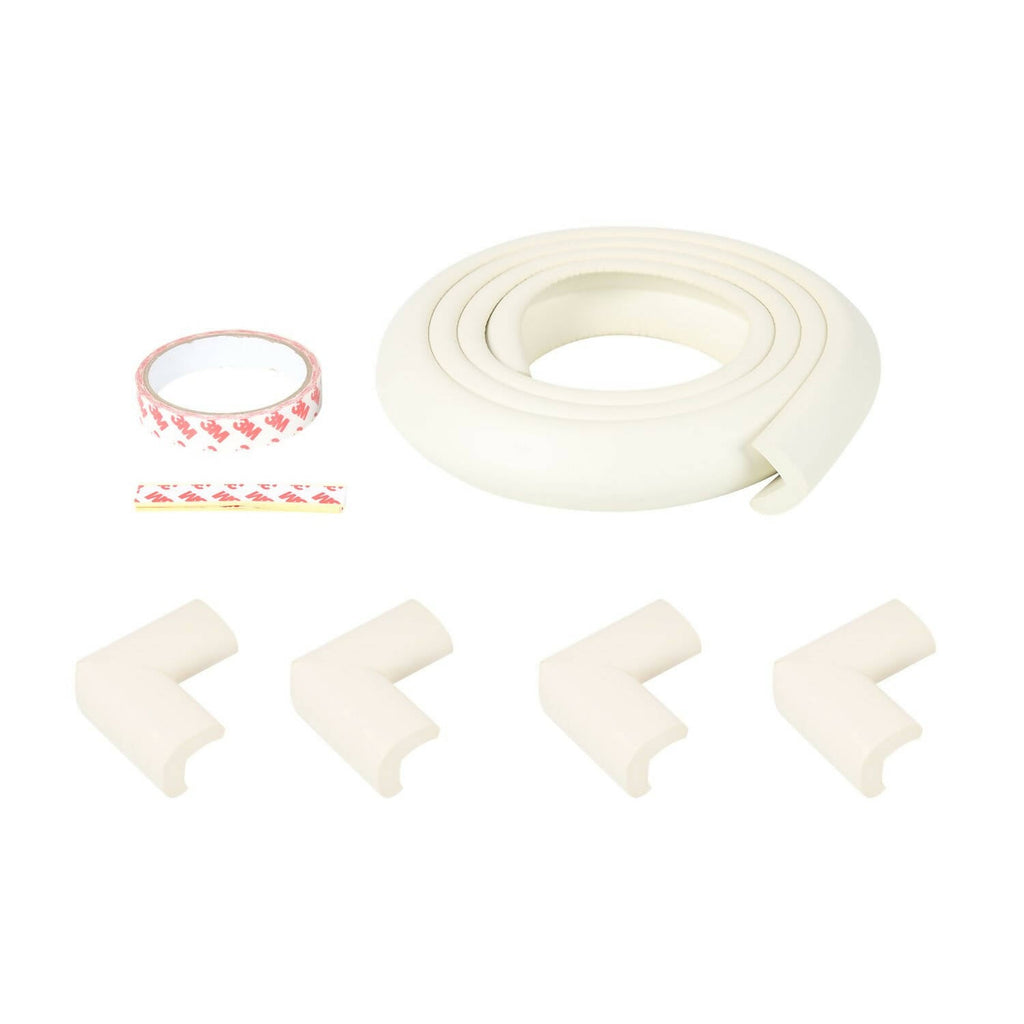 Safe-O-Kid Unique High Density L-Shaped 2 Mtr Long 4 Large Edge Guard With 16 Corner Cushions | Grocsy