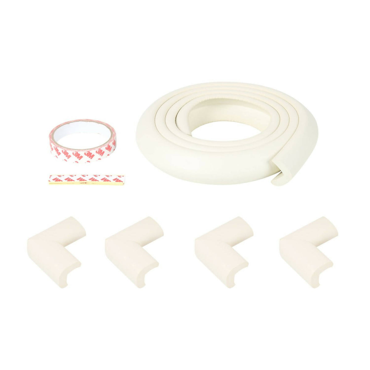 Safe-O-Kid Unique High Density L-Shaped 2 Mtr Long 4 Large Edge Guard With 16 Corner Cushions | Grocsy