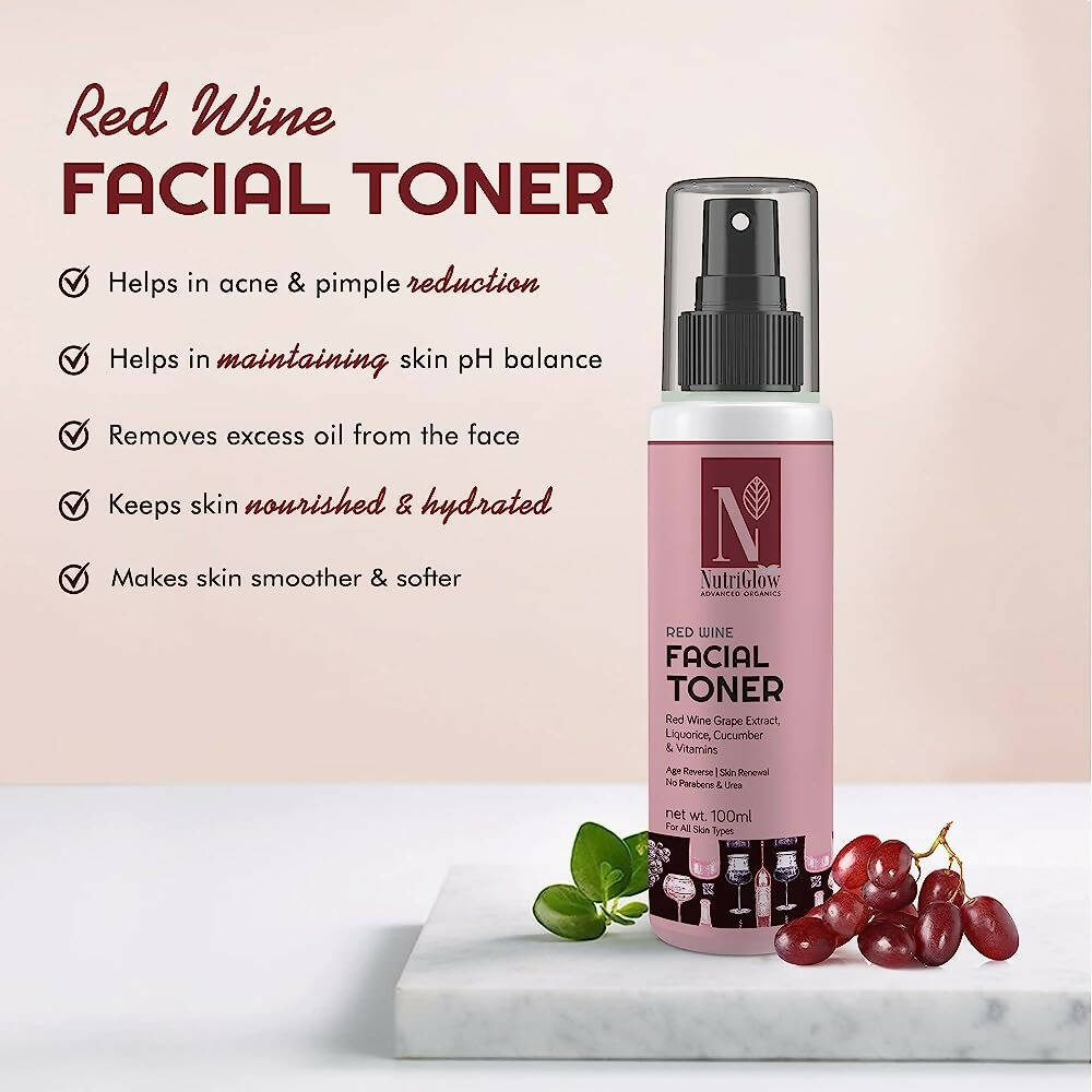 NutriGlow Advanced Facial Toner (Red Wine Toner) | Grocsy