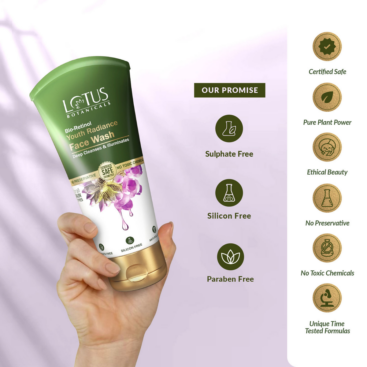 Lotus Botanicals Bio-retinol Youth Radiance Face Wash | Grocsy