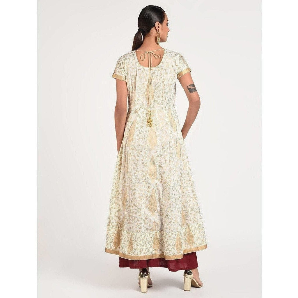 Cheera Women's Fancy Full Ghera Party Wear Anarkali Kurta (CH080K) | Grocsy