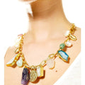 Bling Accessories Semiprecious Stone Necklace | Grocsy
