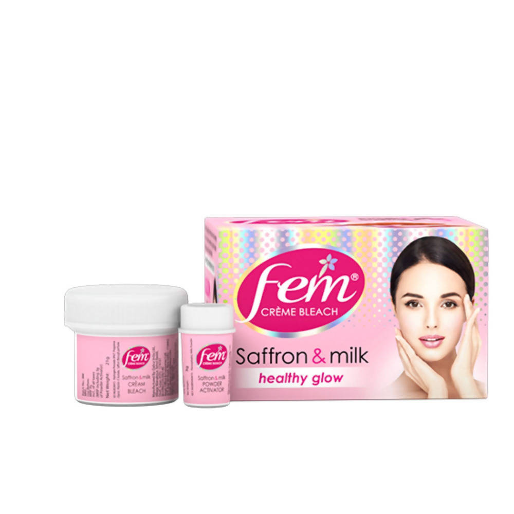 Fem Saffron & Milk Healthy Glow Creme Bleach | Grocsy