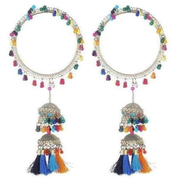 MS Fashion India Multicolor Pearls Hanging Bangles | Grocsy
