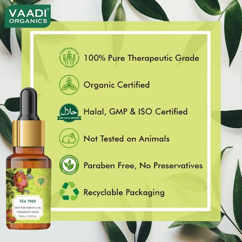 Vaadi Herbals Tea Tree Oil Therapeutic Grade | Grocsy