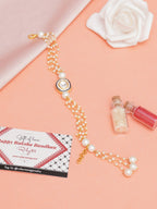 Designer kundan Rakhi - Ruby Raang | Grocsy