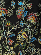 Mominos Fashion Black Floral Design Palazzo | Grocsy