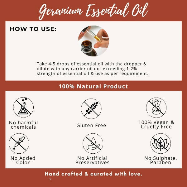 Organicos Geranium Essential Oil | Grocsy