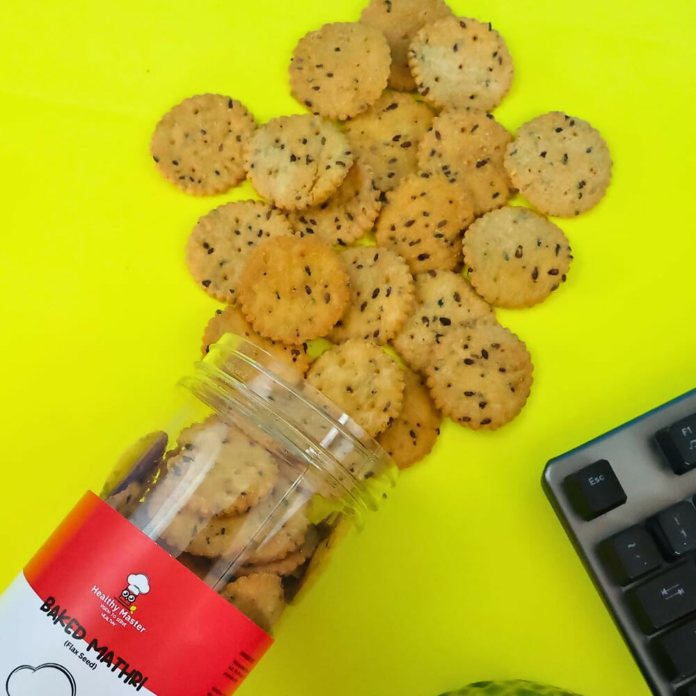 Healthy Master Baked Wheat Mathri (Flax Seed) | Grocsy