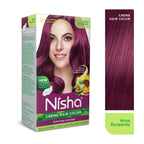 Nisha Creme Hair Color for Women - Wine Burgundy | Grocsy