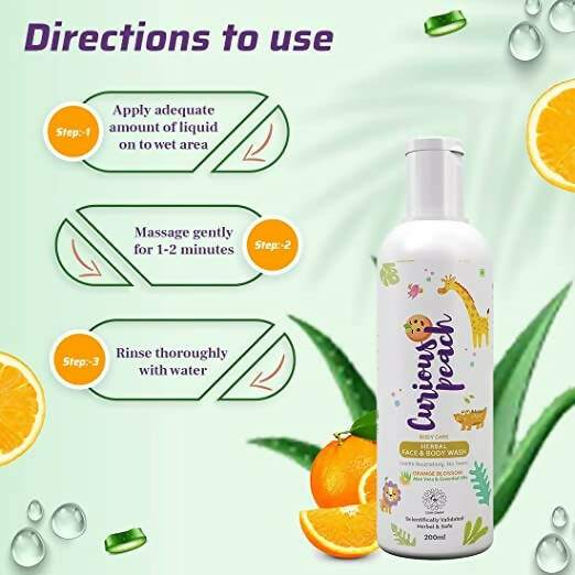 Curious Peach Herbal Face & Body Wash | Grocsy