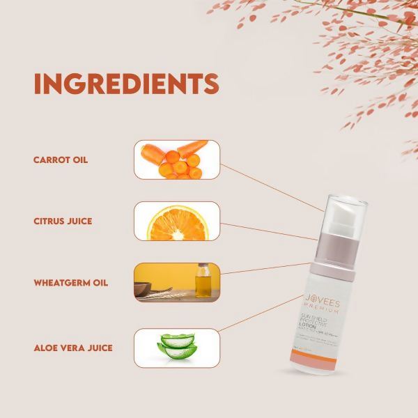 Jovees Premium Sun Shield Protective Lotion SPF 40 PA+++ | Grocsy