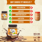 Fit Muscles Chocolate Creamy Peanut Butter | Grocsy