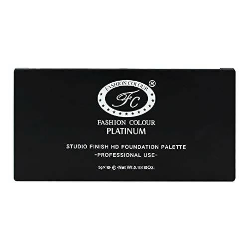 Fashion Colour Studio Finish HD Foundation Palette- 10 HD Cream Makeup Shades | Grocsy