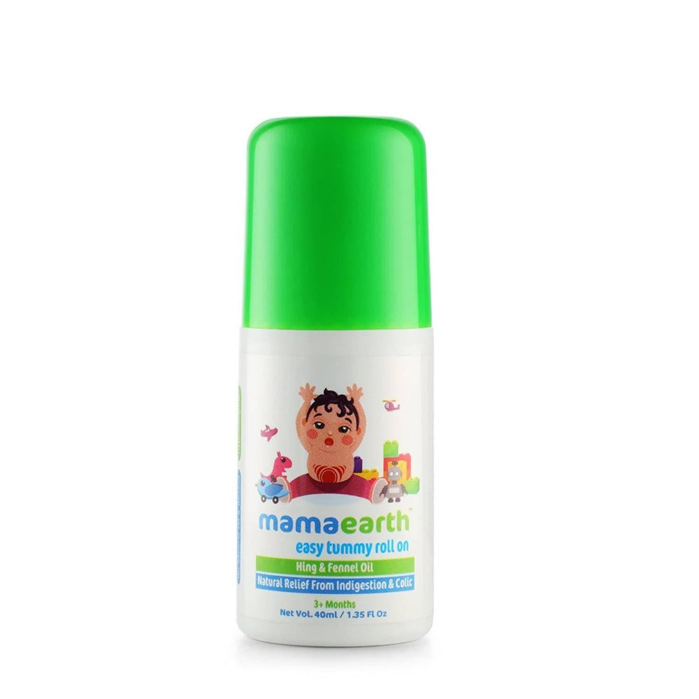Mamaearth Easy Tummy Roll On For Relieves Tummy Discomfort & Soothes Gas Pain | Grocsy