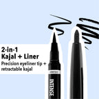 Blue Heaven Intense Kajal + Liner Duo Jet Black | Grocsy