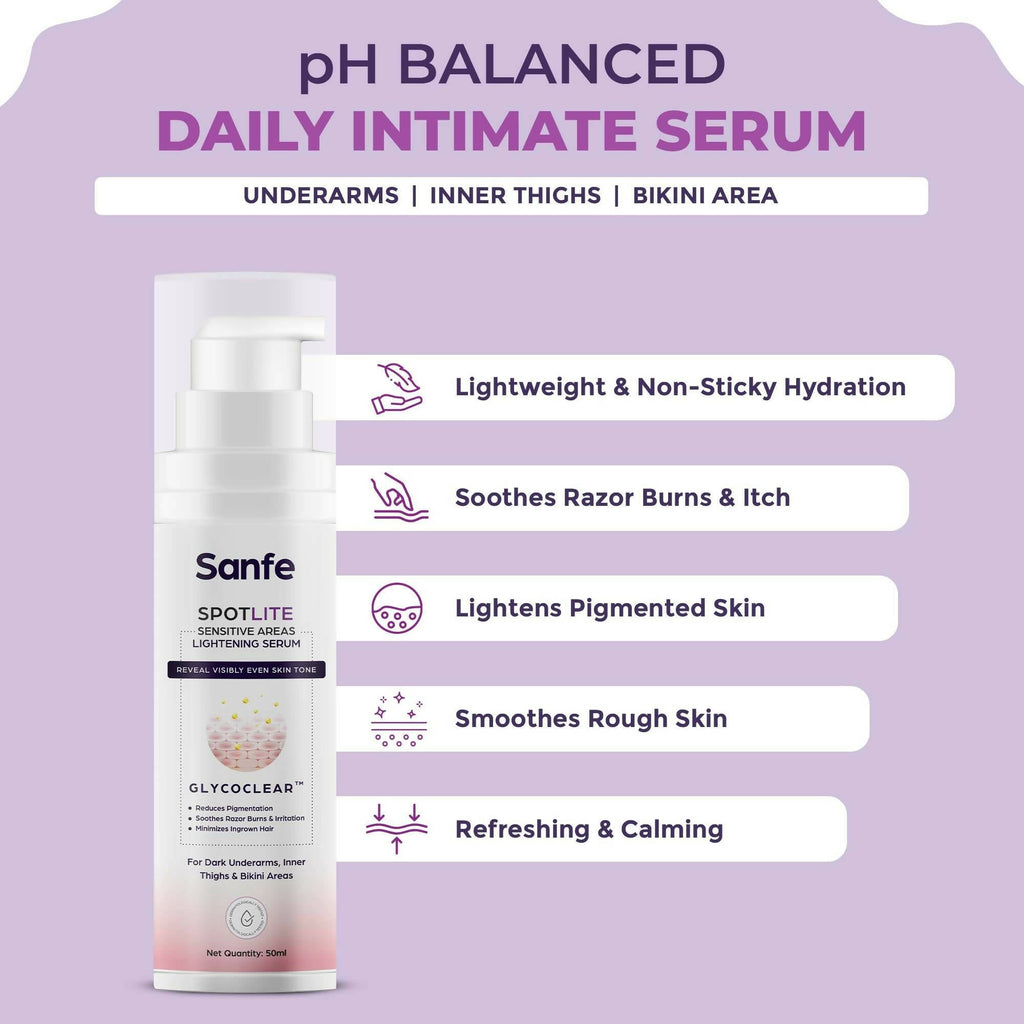 Sanfe Spotlite Sensitive Areas Body Serum | Grocsy