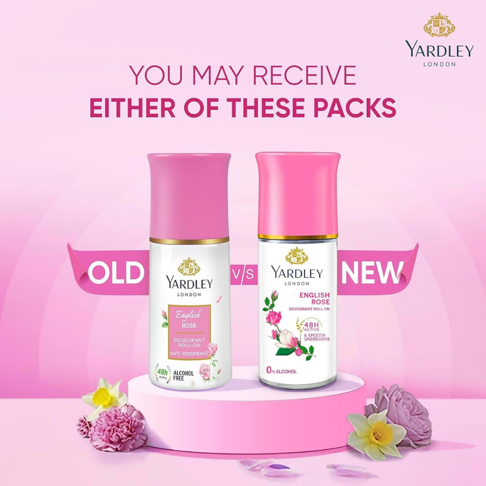 Yardley London English Rose Anti Perspirant Deodorant Roll On for Women | Grocsy