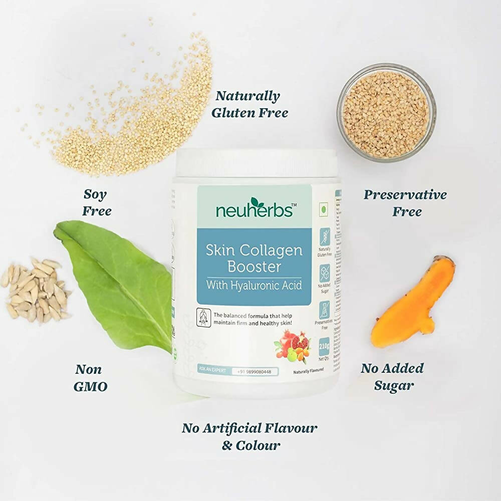 Neuherbs Skin Collagen Booster Powder-Mixed Fruit Flavor | Grocsy