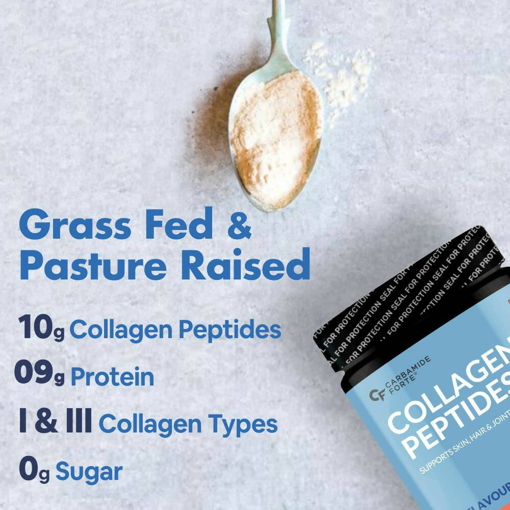 Carbamide Forte Hydrolyzed Collagen Powder with Type 1 & 3 Collagen Peptides | Grocsy