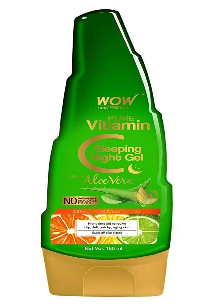 Wow Skin Science Pure Vitamin C Sleeping Night Gel | Grocsy