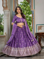 Lehenga Mart lavender Designer Wedding Wear Lehenga Choli | Grocsy