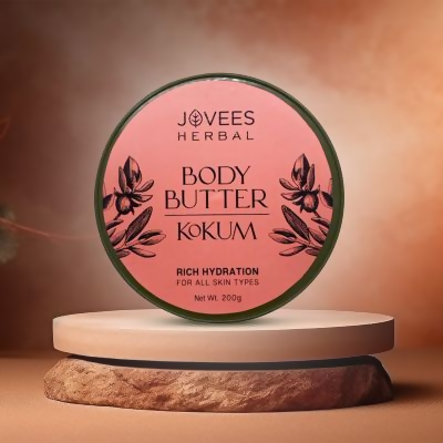 Jovees Kokum Body Butter for Dry & Rough Skin Deep Nourishment, Non-Sticky | Grocsy
