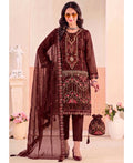 KC Red Pakistani Crunchy Silk Heavy Salwar Kameez For Women | Grocsy