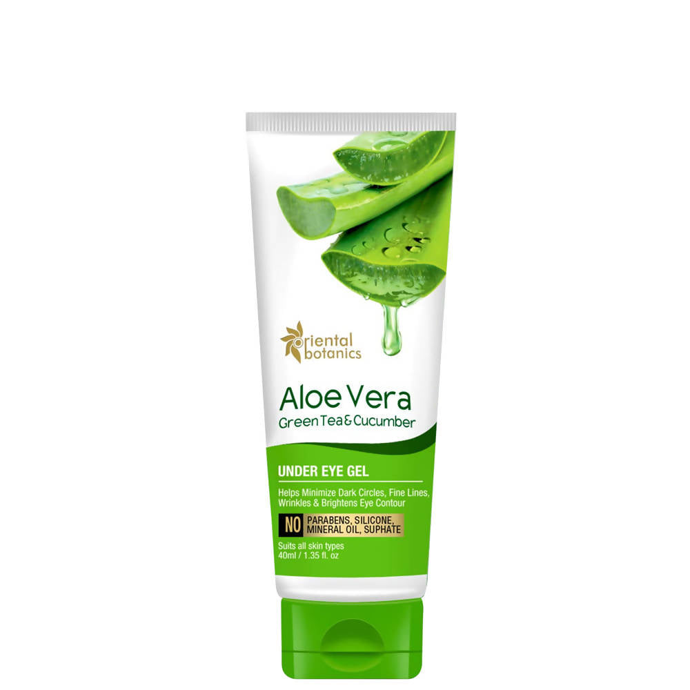 Oriental Botanics Aloe Vera, Green Tea & Cucumber Under Eye Gel | Grocsy