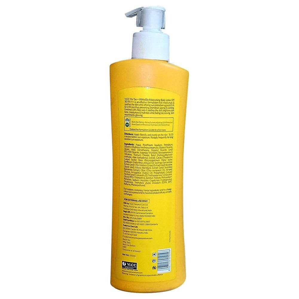 VLCC De Tan + White Glo Moisturising Body Lotion SPF 30 PA+++ | Grocsy