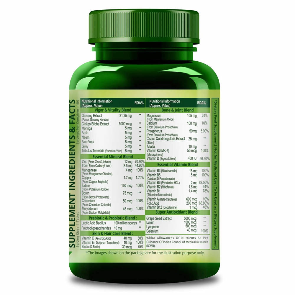 Himalayan Organics Immunity Multivitamin with Probiotics Tablets | Grocsy
