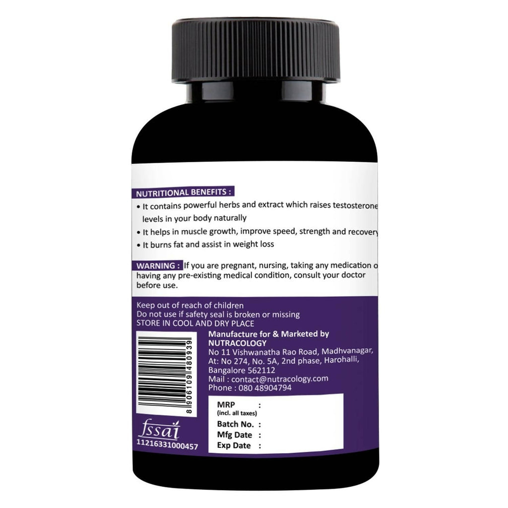 Nutracology T 3X Power Testosterone Booster For Muscle Strength Energy For Men | Grocsy