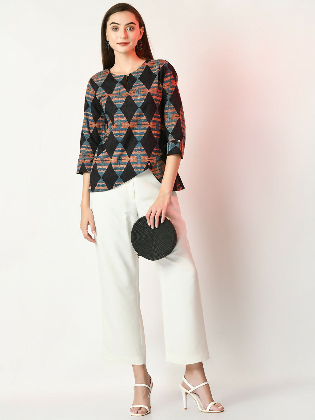 Myshka Women's Multi Printed Top | Grocsy