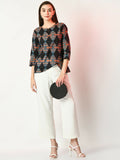Myshka Women's Multi Printed Top | Grocsy