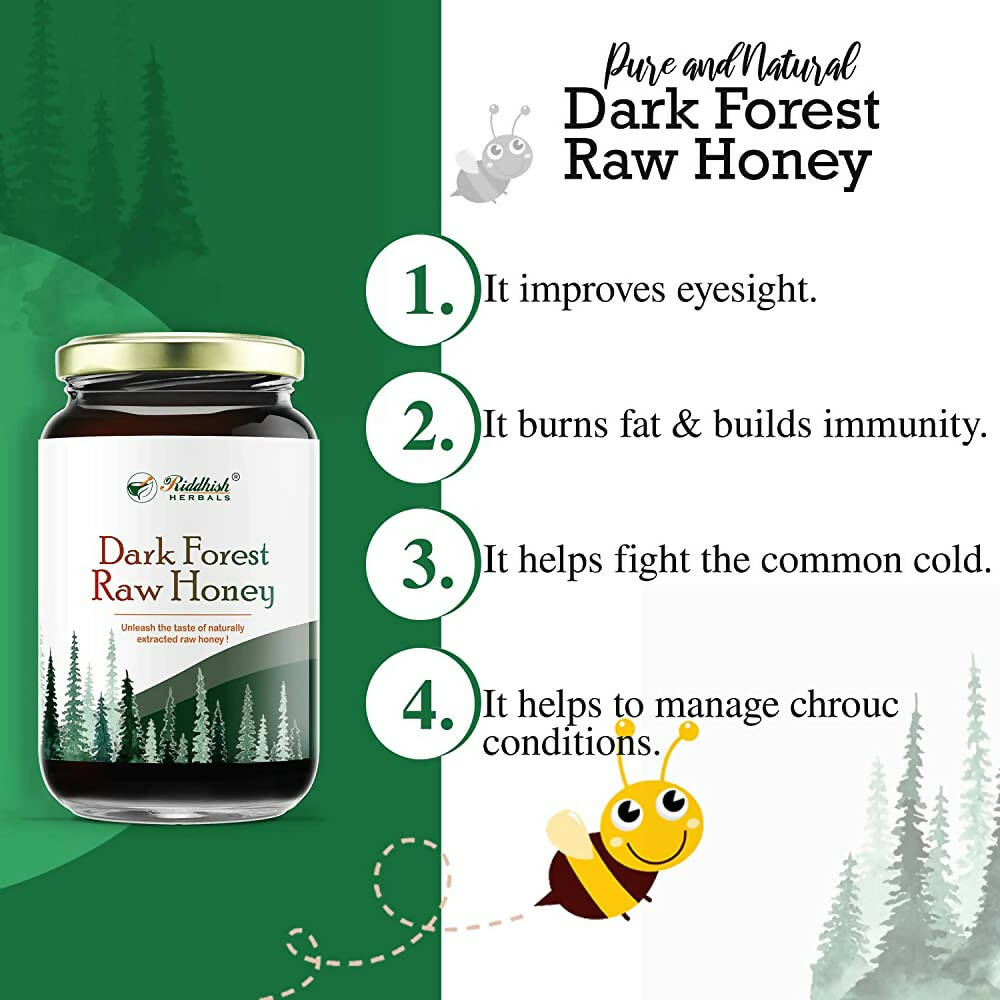 Riddhish Herbals Dark Forest Raw Honey | Grocsy