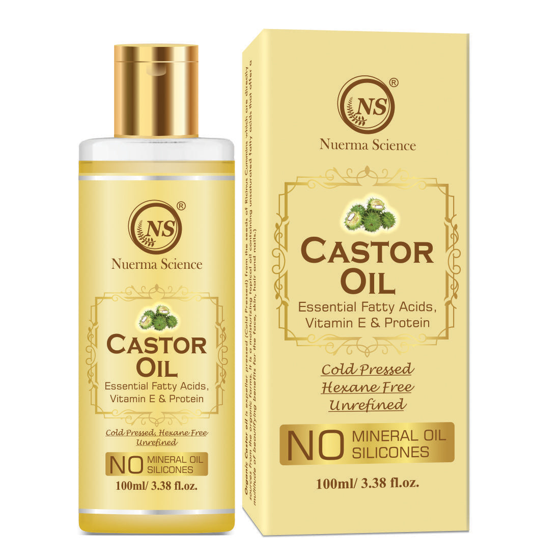 Nuerma Science Castor Oil For Hair & Body | Grocsy
