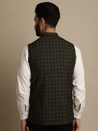 Even Apparels Men's Multi Mandarin Collar Waistcoat | Grocsy