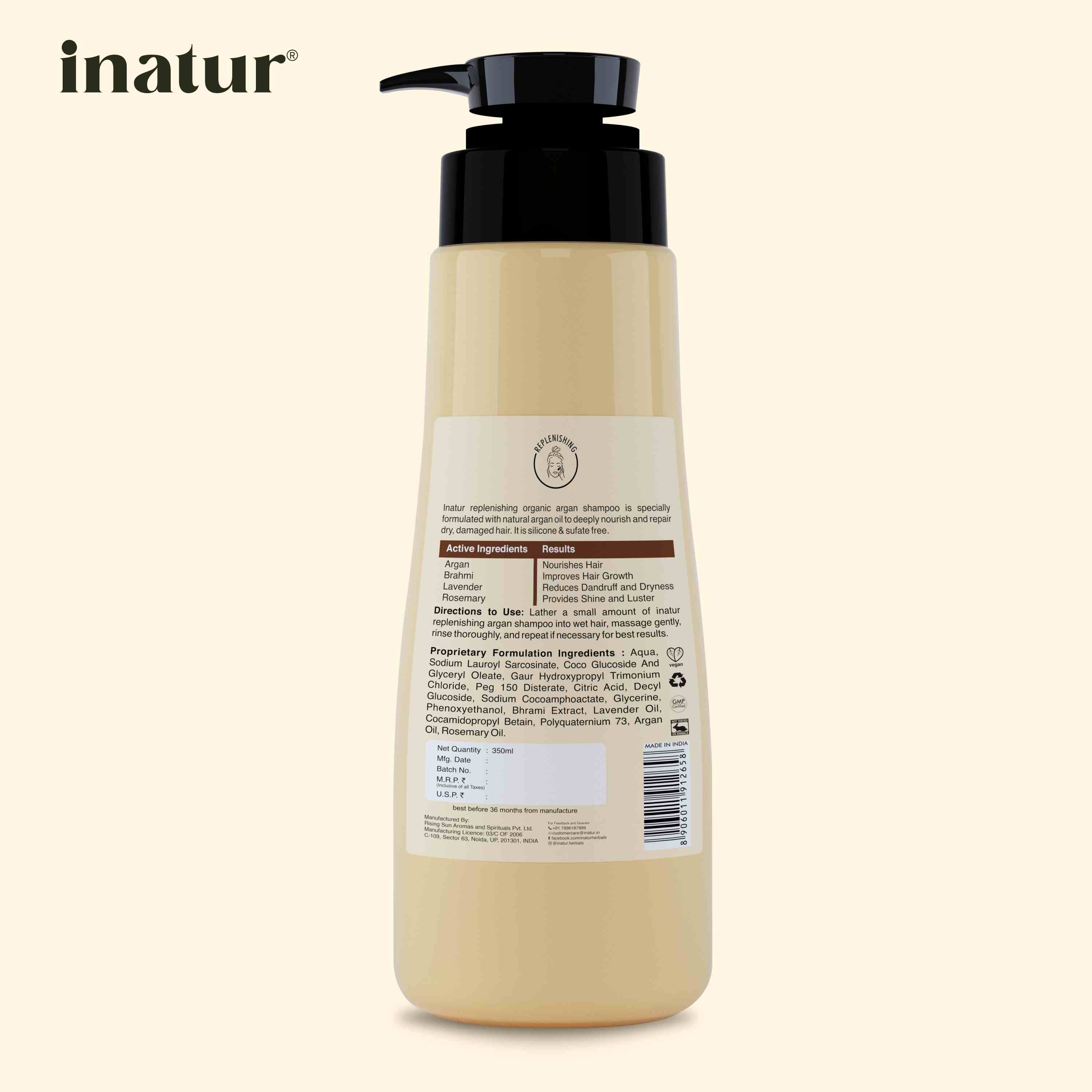 Inatur Moroccan Argan Oil Nutri-Hydrant Shampoo | Grocsy