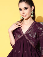 Ahalyaa Women Floral Printed Kurti with Sharara | Grocsy